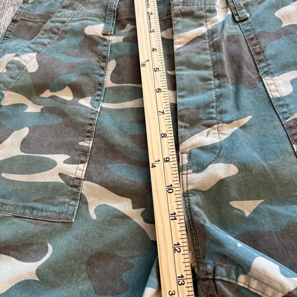 MOTHER Private High-Rise Patch Pocket Straight-Leg Ankle Jeans Camouflage 29 - Picture 16 of 16